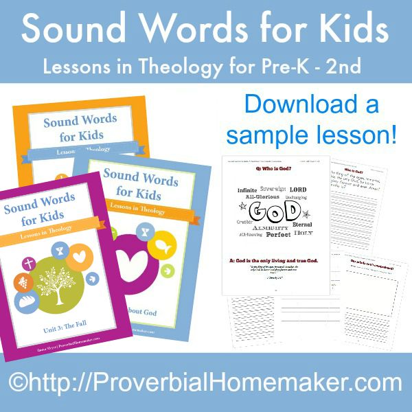 Teach your children the basics of the Christian faith with lessons and memory work!