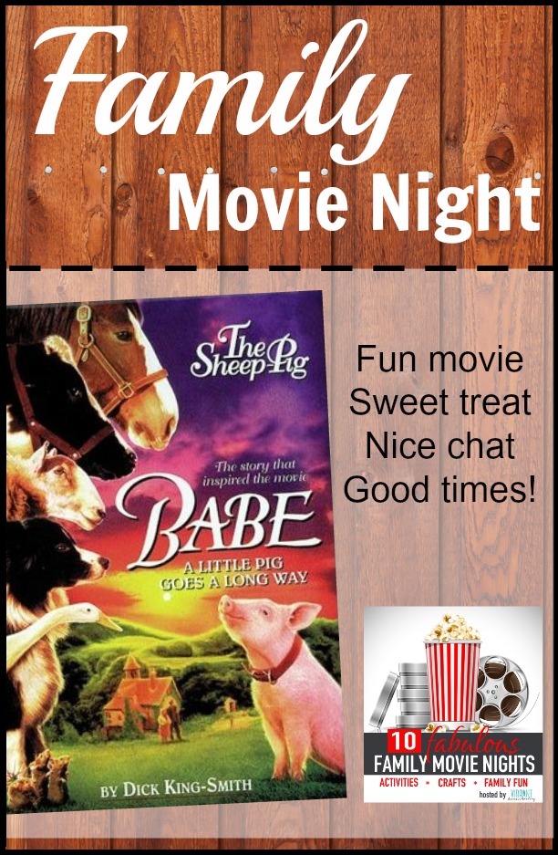 Babe is a movie that the whole family can enjoy! And the movie will come alive with these fun crafts, activities and discussion starters! Enjoy this family movie night... it's one of 10 movies highlighted for the Fabulous Family Movie Nights series on Vibrant Homeschooling. There's a new movie every Thursday through August 27!