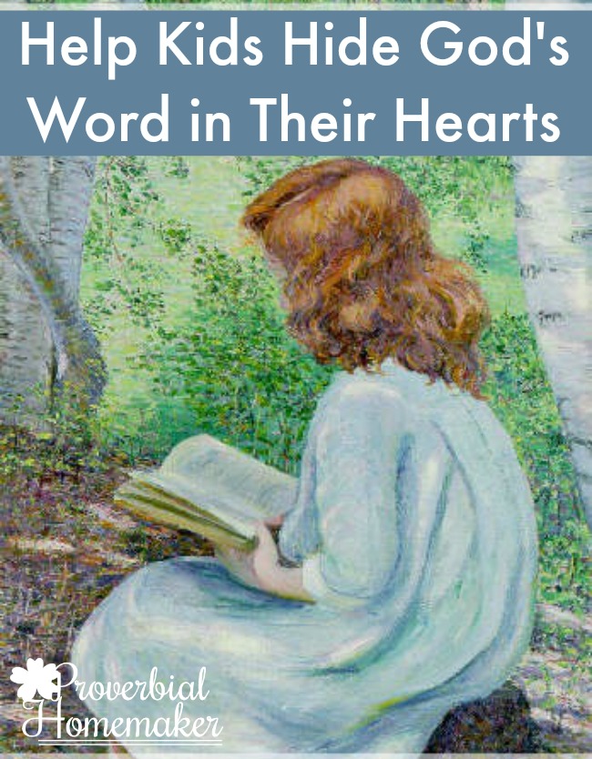 Helping Your Kids Memorize Scripture - great list of resources to help them hide God's Word in their hearts