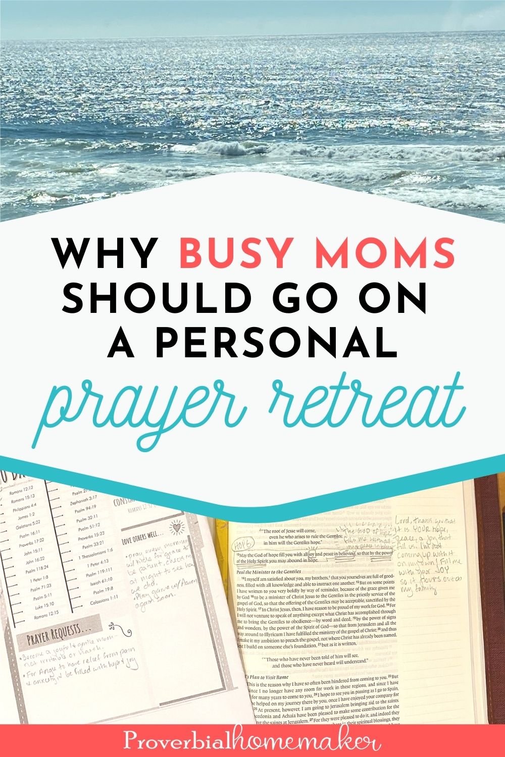 Are you a busy mom? Here's why taking personal prayer retreats can be such a blessing to you and your family, with tips on how to make it happen!