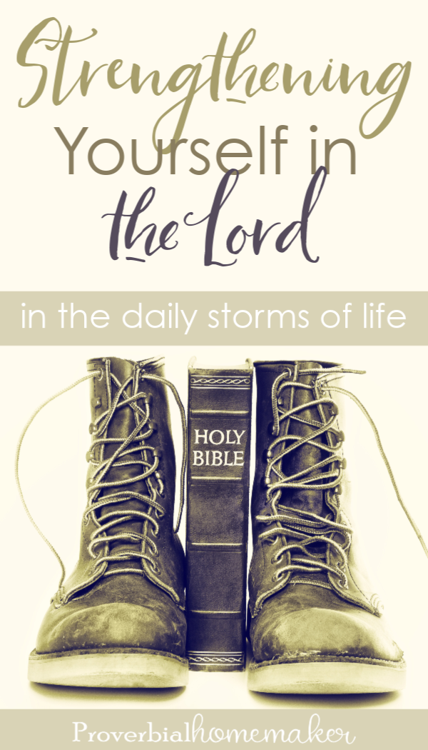 When the storms of daily life hit - whether big or small - strengthen yourself in the Lord! Here's biblical encouragement from the pages of David's story. 