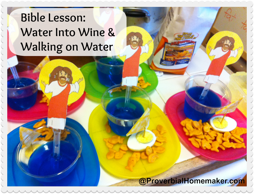 Walking on Water - Jesus walks on the water object lesson and craft