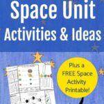 Teach your kids about the wonders of creation with this Space Unit printable pack and a roundup of space activities to go with it!