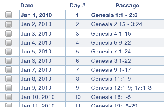 Lighter Bible Reading Plans