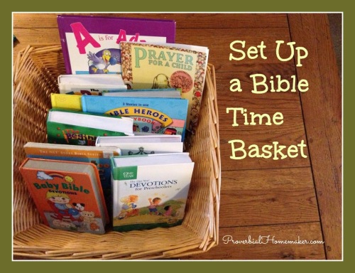 Bibles and devotions for a child's morning quiet time.