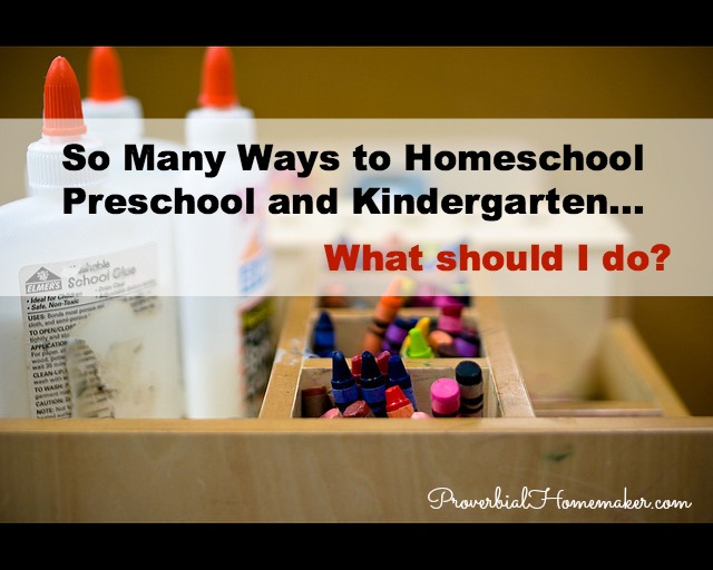 How to teach preschool and kindergarten with so many options