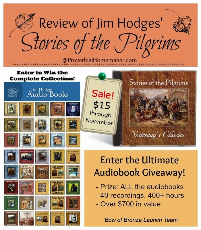 Stories of the Pilgrims by Jim Hodges - a great audiobook tradition for Thanksgiving!