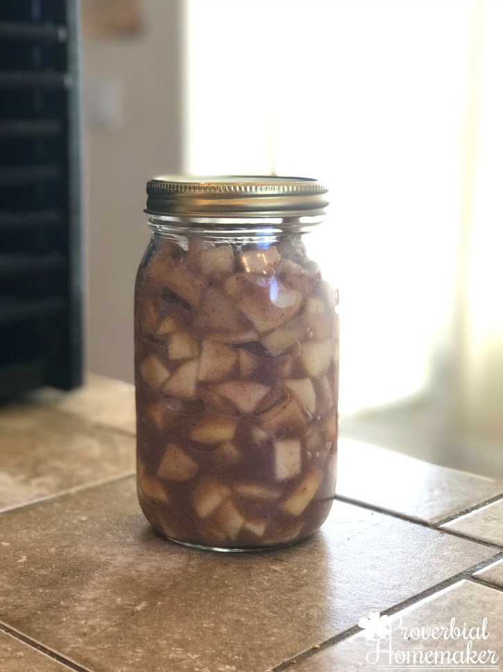 Canned apple pie filling - Have a bunch of apples? Find 7 ways to use up apples with tips and recipes, including my favorite apple pie filling recipe that can be used as ice cream topping or syrup, too!