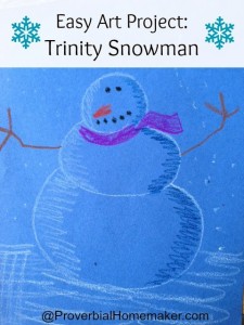 Trinity Snowman Activity from Sound Words for Kids Lessons in Theology