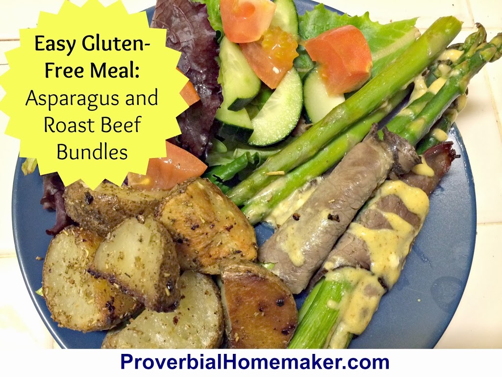 Asparagus and Roast Beef Bundles (Hearts for Home Blog Hop)
