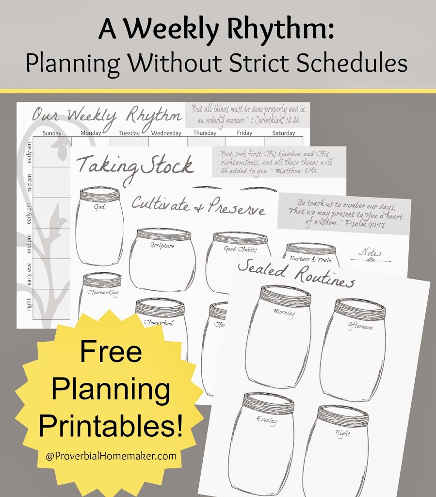 A Weekly Rhythm: Planning Without Strict Schedules