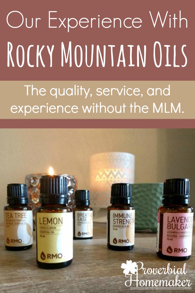 I was skeptical about essential oils but decided to give it a try, although I didn't want to sign up for an MLM. Check out our experience with Rocky Mountain Oils!