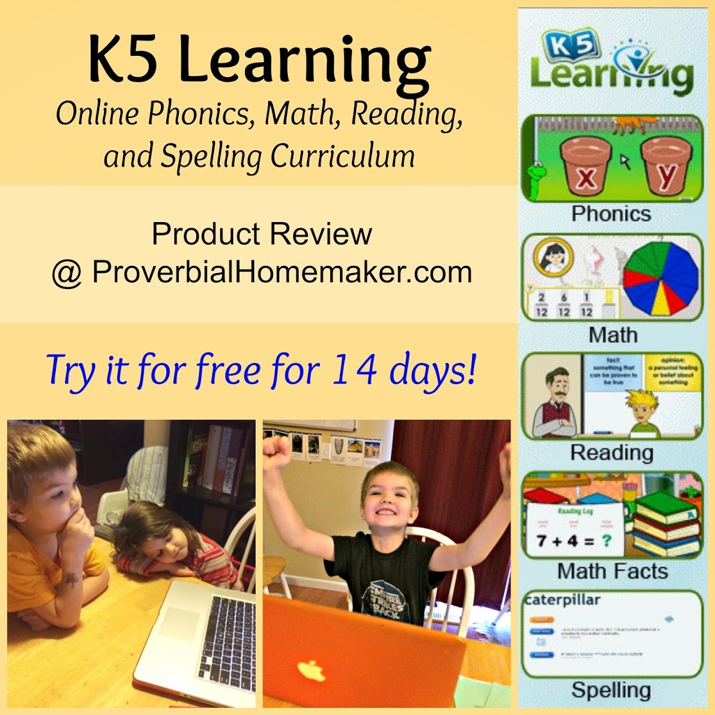 K5 Learning Review Online Reading Spelling And Math Proverbial