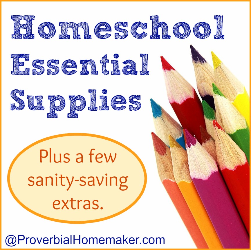 Homeschool Essential Supplies