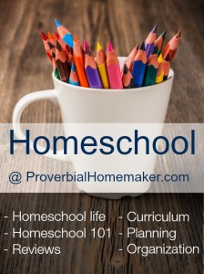 Find encouragement and tips at Proverbial Homemaker for your homeschooling journey!