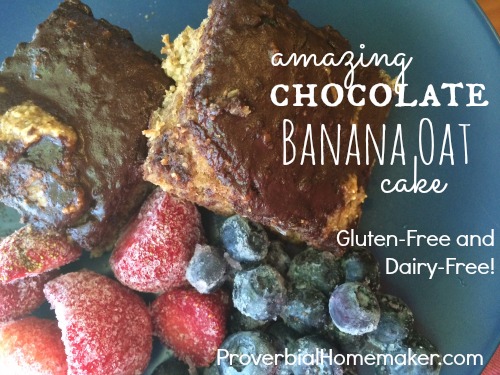 Gluten Free Banana Oat Cake Recipe