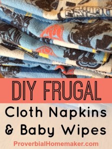 Make your own napkins and wipes easily!