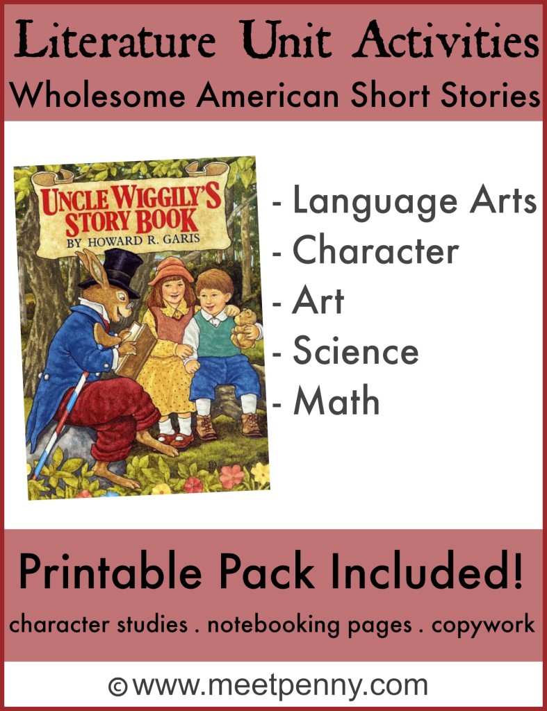 Printables, copywork, and activity ideas for the Uncle Wiggily Story Book