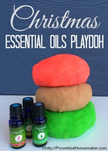Playdough using essential oils