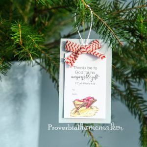 free Scripture printable Christmas gift tags