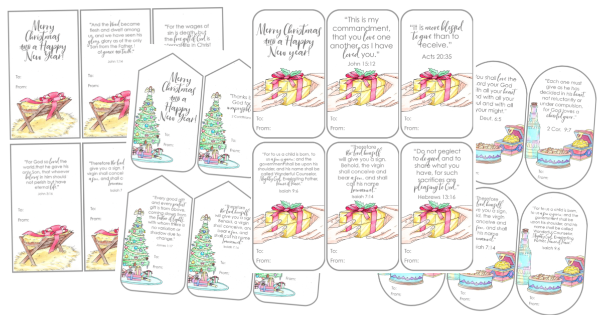 printable Christmas gift tags