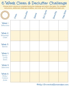 6 Clean and Declutter Challenge 1