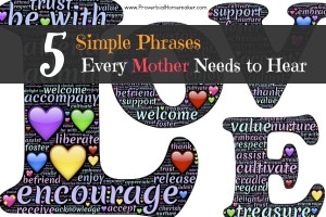 simple phrases, encourage mothers