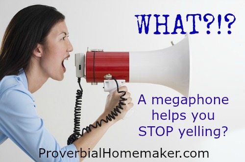 A megaphone is an oddly effective parenting tool!