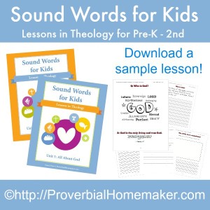 Sound Words for Kids: Lessons in Theology