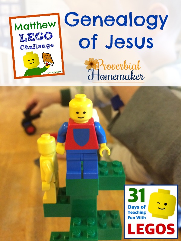 Day 1 of the Matthew Lego Challenge is the genealogy of Christ!