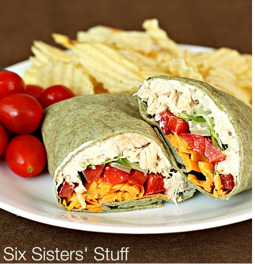 chicken caesar wrap