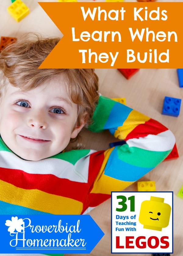 Kids learn so many skills when they build with Legos and similar toys!