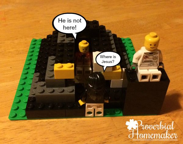 He is Risen! - Empty tomb, Matthew Lego Challenge Day 20