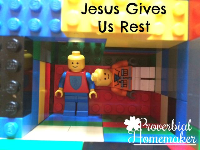 Build through the Bible with the Matthew Lego Challenge - Day 11: Jesus Gives Us Rest