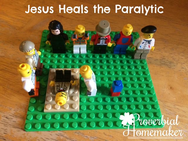 Build through the Bible with the Matthew Lego Challenge - Day 10: Jesus Heals the Paralytic