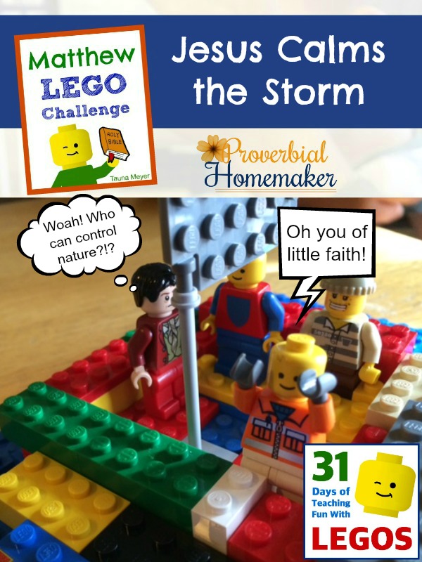 Build through the Bible with the Matthew Lego Challenge - Day 9: Jesus Calms the Storm