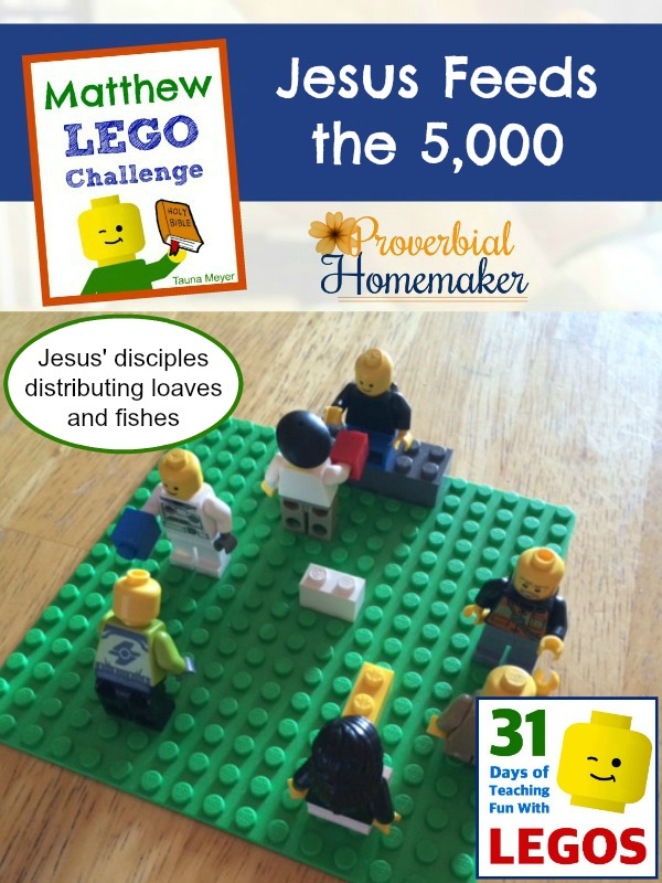 Build through the Bible with the Matthew Lego Challenge - Day 13: Jesus Feeds the 5,000