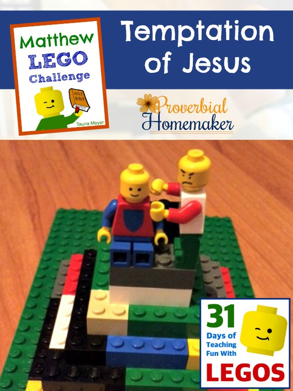 Build through the Bible with the Matthew Lego Challenge - Day 5: Temptation of Jesus