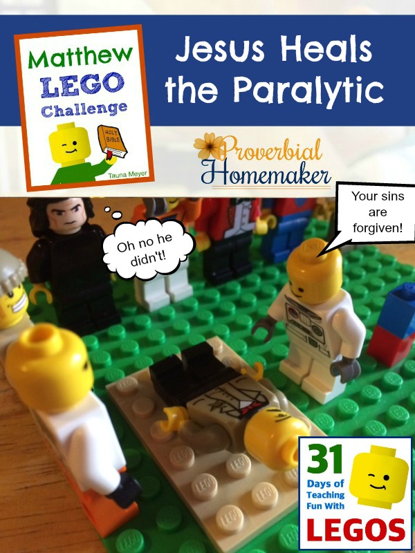 Build through the Bible with the Matthew Lego Challenge - Day 10: Jesus Heals the Paralytic