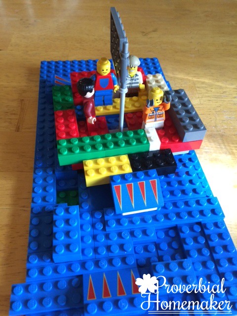 Build through the Bible with the Matthew Lego Challenge - Day 9: Jesus Calms the Storm