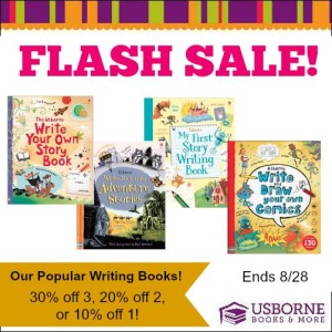 Flash Sale! Up to 30% off on the Write Your Own Story creative writing series!