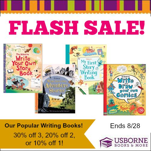 Flash Sale! Up to 30% off on the Write Your Own Story creative writing series! 