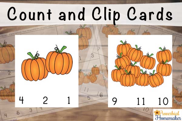 Count and Clip Cards