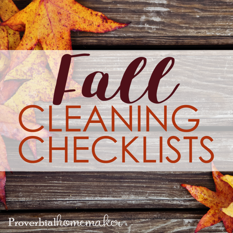 Fall Cleaning & Decluttering (+ Free Fall Cleaning Checklists!)