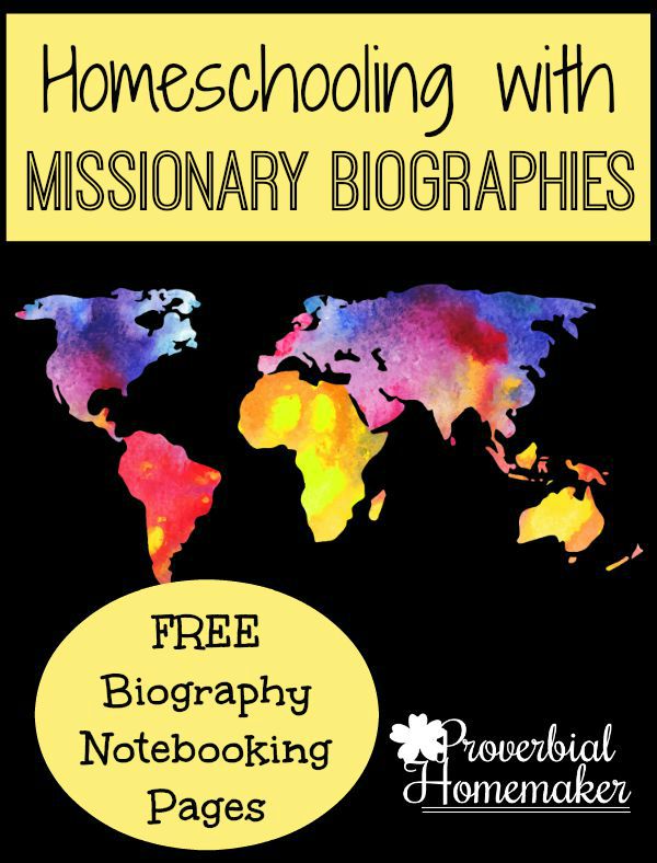 Teach your children the amazing stories of faith with homeschooling unit studies based on missionary biographies!