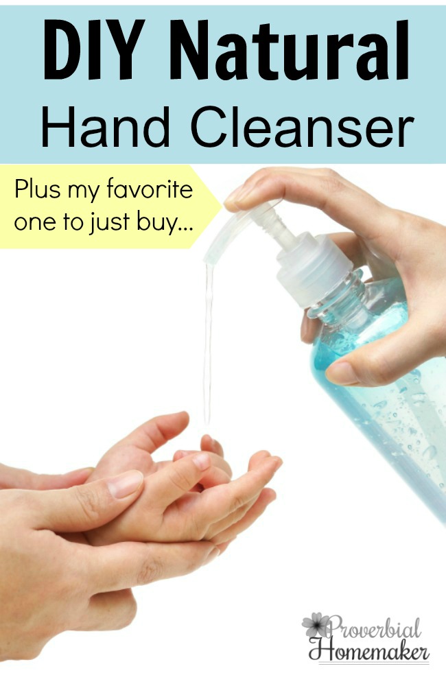 Make this simple DIY Natural Hand Cleanser recipe and keep your family healthy! OR purchase this natural hand sanitizer for a great option too! 