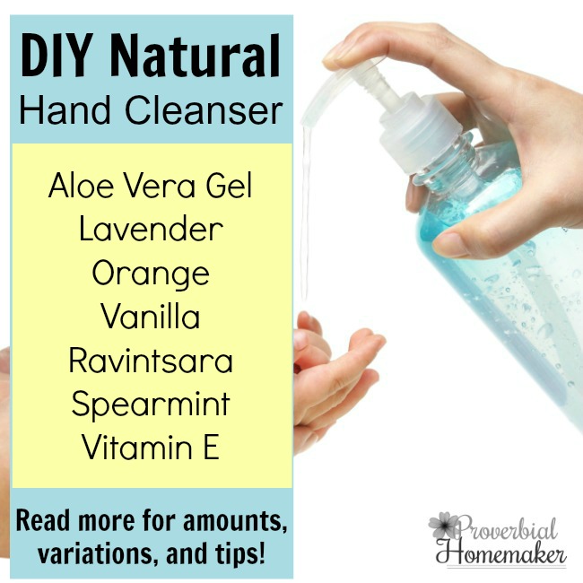 Make this simple DIY Natural Hand Cleanser recipe and keep your family healthy! OR purchase this natural hand sanitizer for a great option too! 