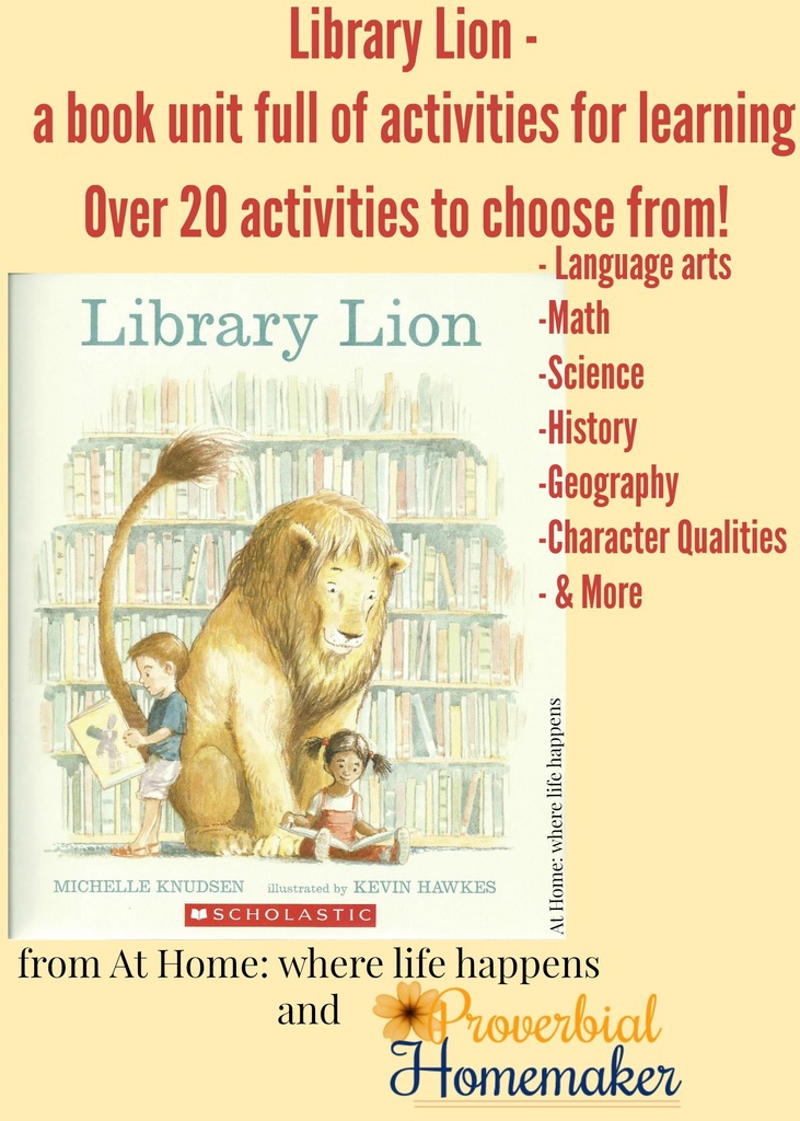 Library Lion Unit Study Children's Literature