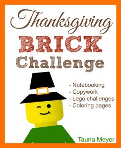 Thanksgiving Brick Challenge - Learn about the Thanksgiving story with fun build prompts, drawing pages, and more!