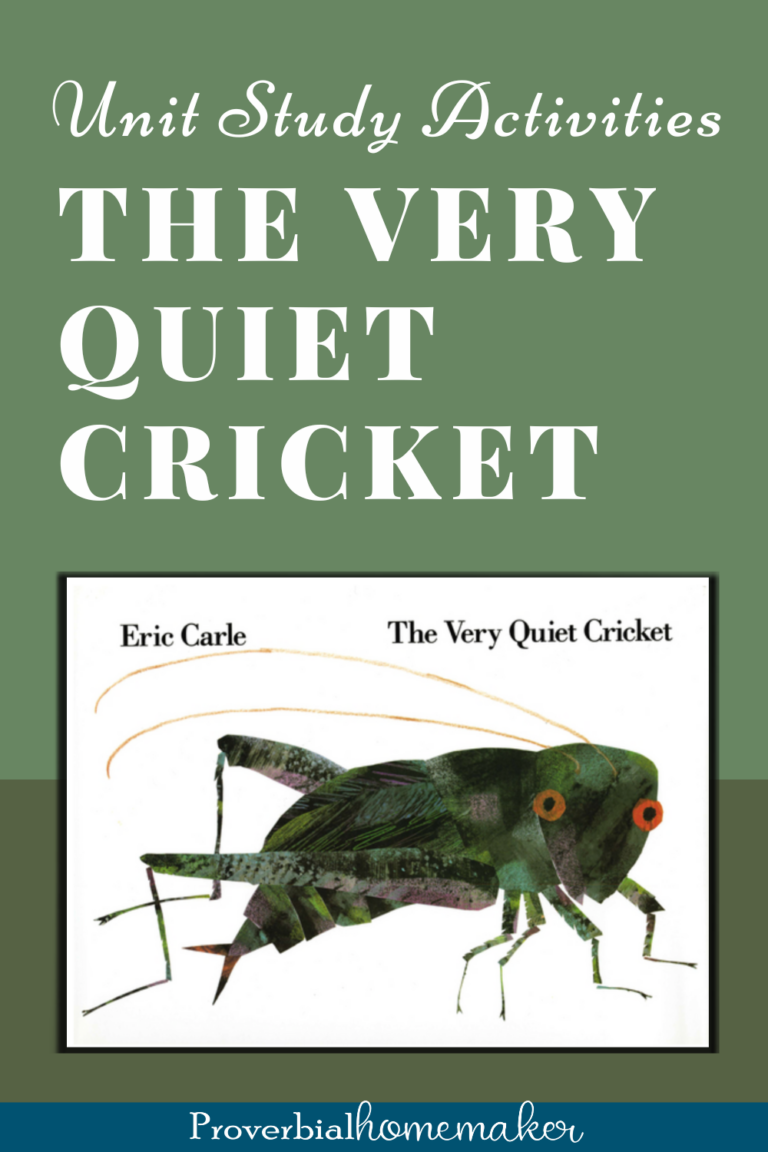 The Very Quiet Cricket Unit (Inspired by the Eric Carle Book)